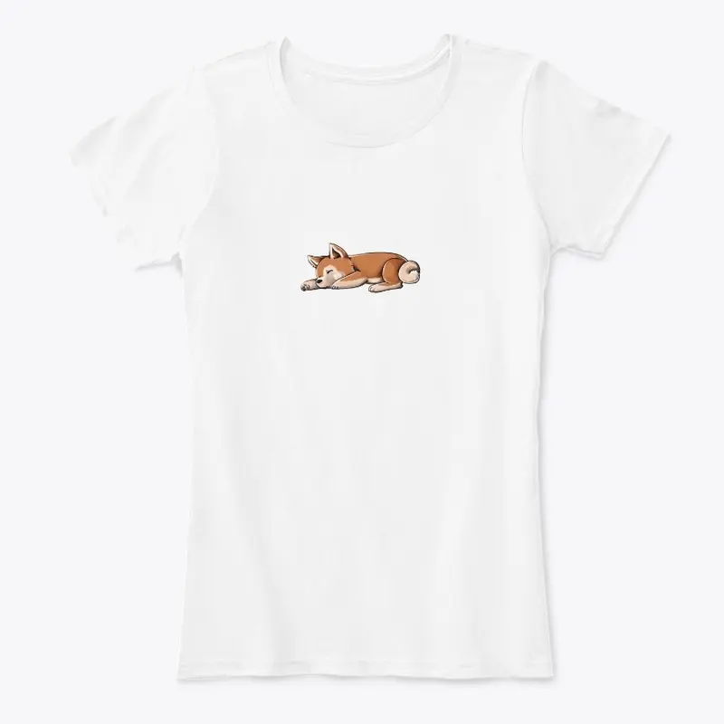 Sleepy Shiba Women's Slim Fit Tee